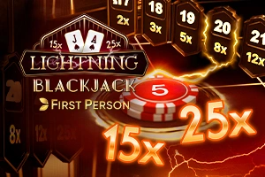 First Person Lightning Blackjack